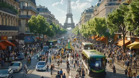 visuel de la tour Eiffel, Paris 2024